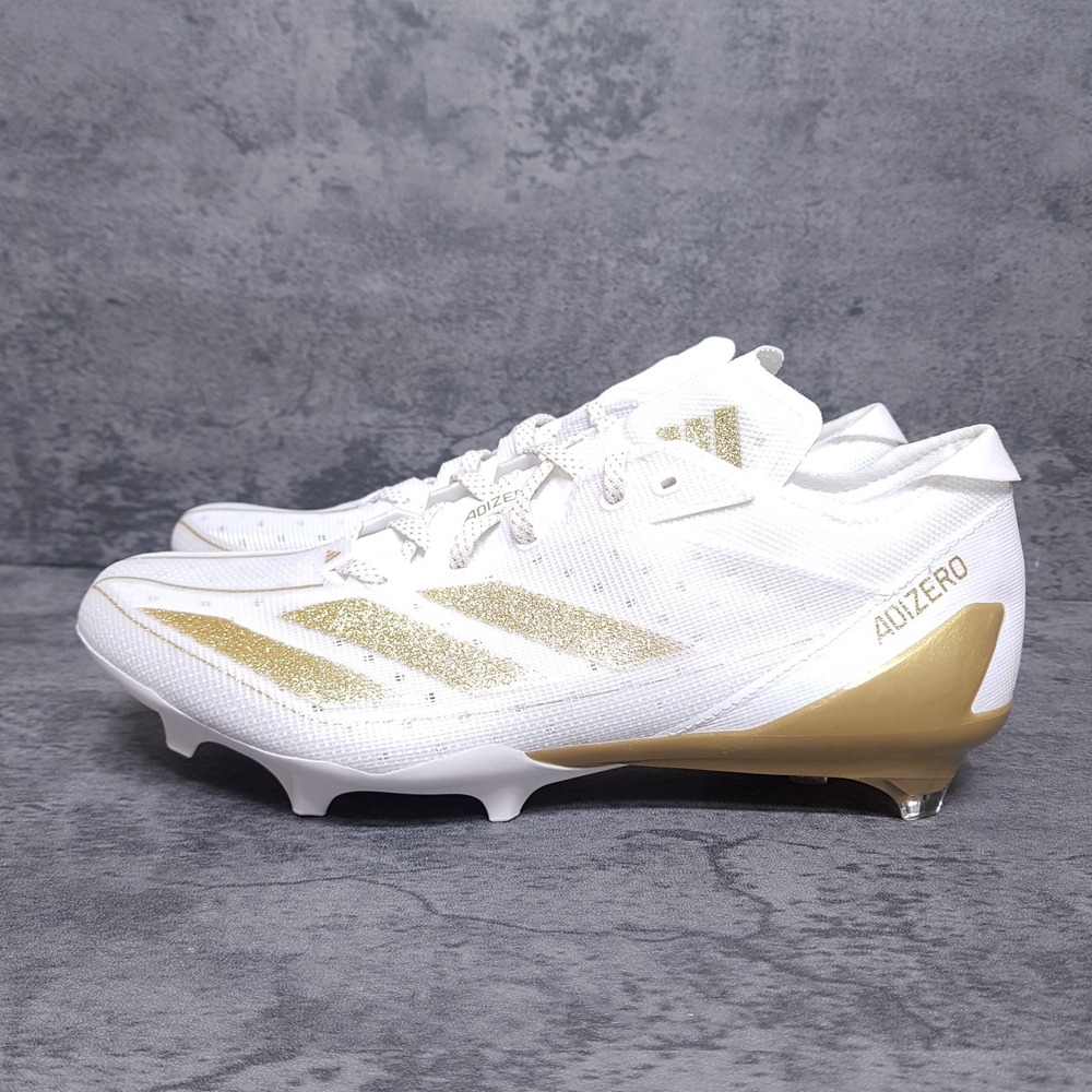 ADIDAS Adizero Electric Football Cleats Mens Size 11 White Gold IE4381